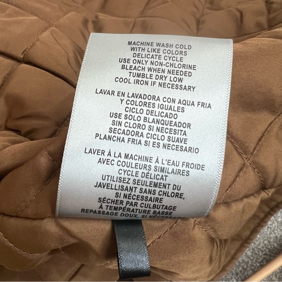 LEVI STRAUSS & CO. Brown Canvas Workwear Chore Jacket Corduroy Collar Zip Front - Picture 10 of 13